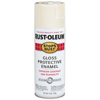 Rust-Oleum 7794830 Stops Rust Spray Paint, 12-Ounce, Gloss Antique White