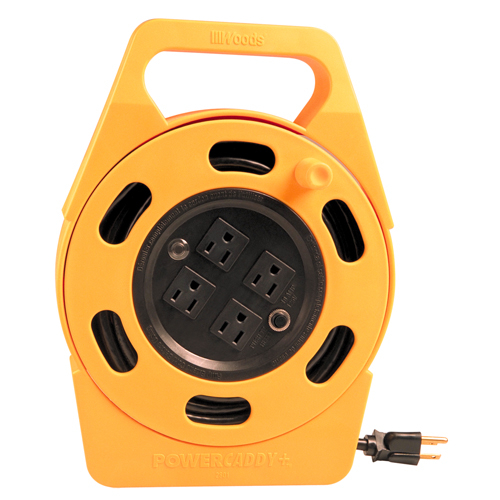 Woods 2801 Power Caddy Plus Extension Cord Reel, 25-Ft