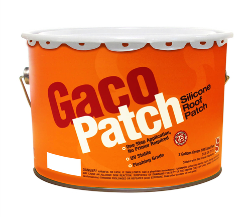 GACO SILICONE ROOF PATCH WHT 2GL