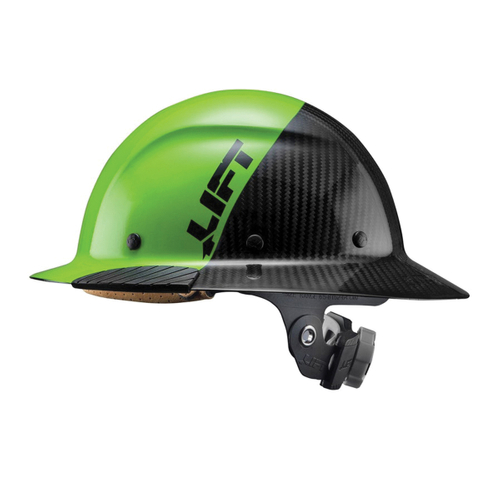LIFT DAX Fifty 50 Series HDF50C-20GC Full Brim Hard Hat, Carbon Fiber-Reinforced Resin Shell