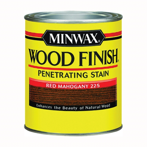 Minwax Wood Finish 222504444 Wood Stain, Red Mahogany, Liquid, 0.5 pt, Can