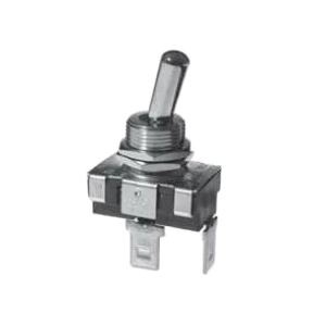 SELECTA SS113-BG Heavy-Duty Utility Toggle Switch, 10/20 A, 125/250 VAC, 2 -Position, SPST, Silver