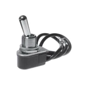 SELECTA SS205-5-BG Heavy-Duty Utility Toggle Switch, 5/10 A, 125/250 VAC, 2 -Position, SPST, Silver