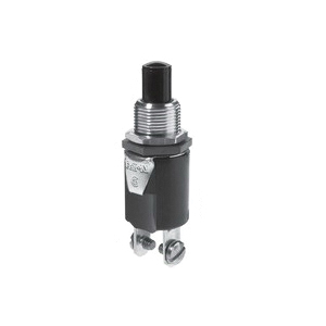 SELECTA SS214-14-BG Pushbutton Switch, 0.75 A, 125 VAC, SPST, Screw Terminal, Nylon Housing Material