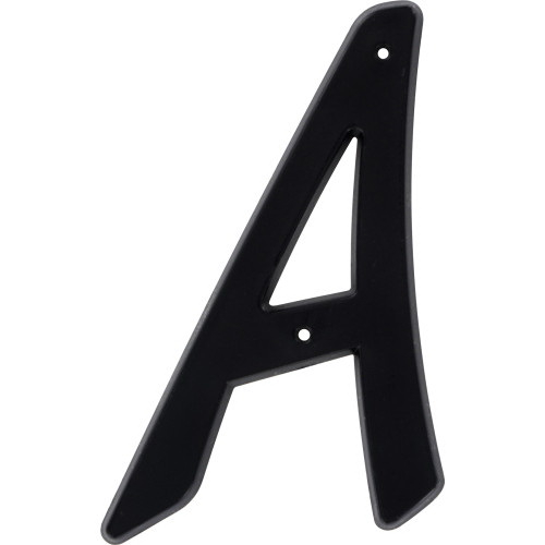 "A" 4" BLK NAIL-ON HOUSE LETTER