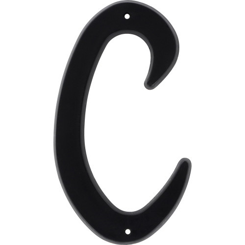 "C" 4" BLK NAIL-ON HOUSE LETTER