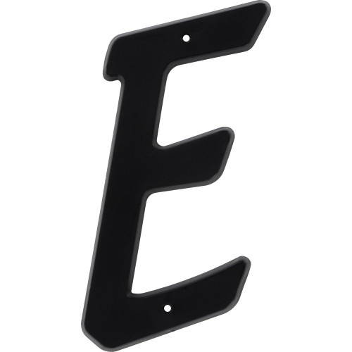 "E" 4" BLK NAIL-ON HOUSE LETTER