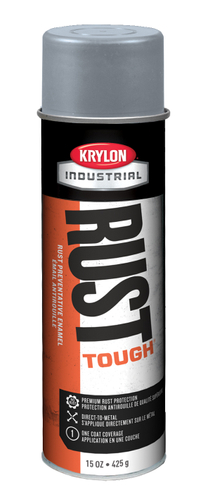 Krylon Rust Tough K00159007 Enamel Spray Paint, Gloss, Aluminum, 15 oz, Can
