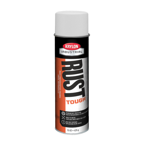 Krylon K00929007 Enamel Spray Paint, Gloss, White, 15 oz, Can