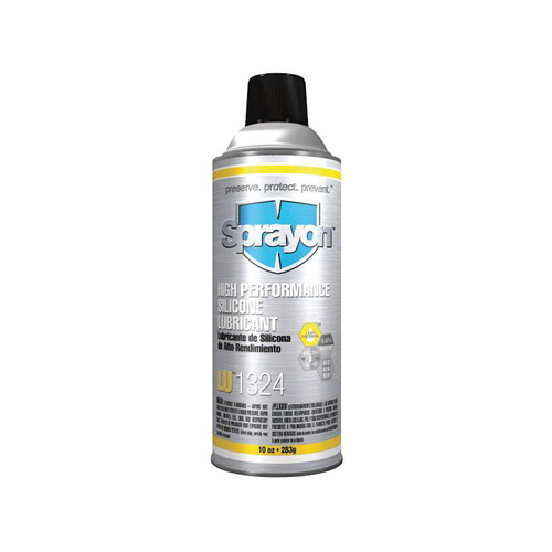 Sprayon LU1324 Silicone Lubricant, Slight Solvent, Clear, 10 oz Aerosol can