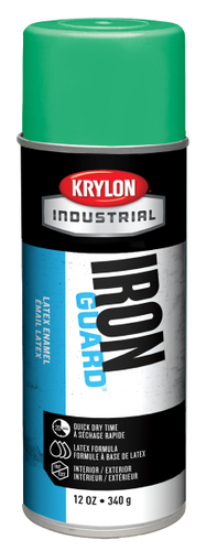 Krylon K07905000 Acrylic Latex Enamel Spray Paint, Gloss, OSHA Green, 12 oz, Can