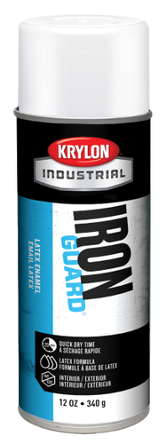 Krylon K07909000 Acrylic Latex Enamel Spray Paint, Gloss, White, 12 oz, Can