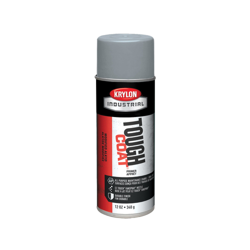 Krylon TOUGH COAT A00340007 Rust Control Primer, Gray, 12 oz