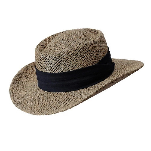 Turner Hat 11023 Caribbean Gambler Hat, Men's, 6-3/8 to 7-1/8 in, Seagrass, Natural