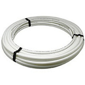 Zurn Q1PC100X Pipe Tubing, 1/4 in, Polyethylene, White, 100 ft L