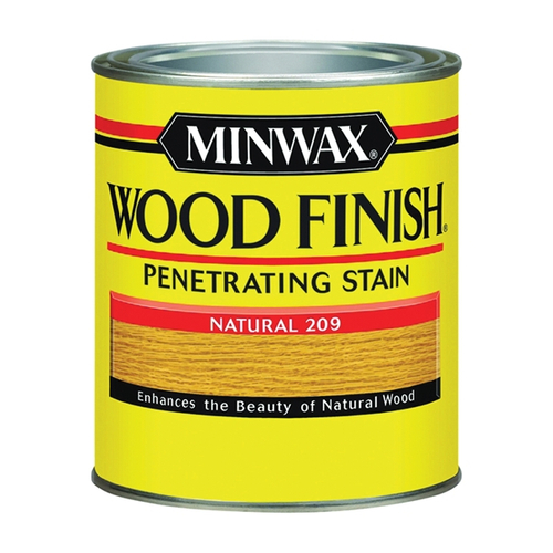 Minwax Wood Finish 70000444 Wood Stain, Natural, Liquid, 1 qt, Can