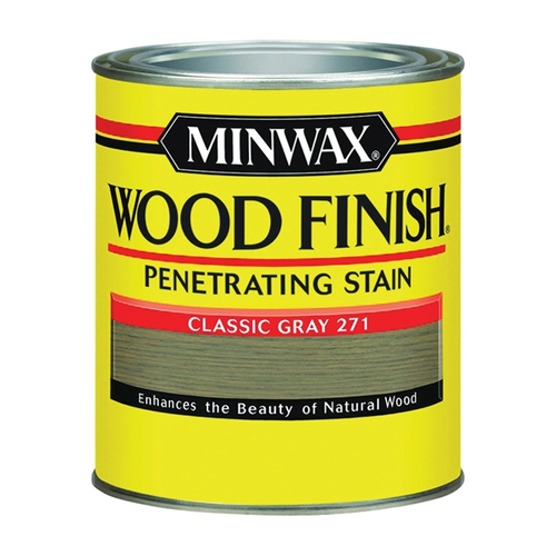 Minwax Wood Finish 700484444 Wood Stain, Classic Gray, Liquid, 1 qt, Can