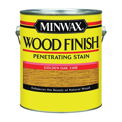 Minwax Wood Finish 71001000 Wood Stain, Golden Oak, Liquid, 1 gal, Can