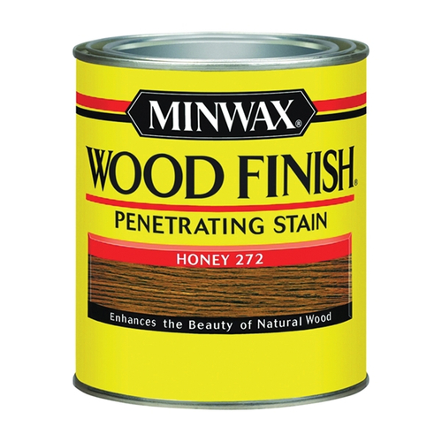 Minwax Wood Finish 700494444 Wood Stain, Honey, Liquid, 1 qt, Can
