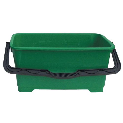 Unger QB220 Squeegee Bucket, 6 gal Capacity, 11-3/4 in Dia, Plastic, Green