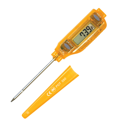 UEi PDT550 Pocket Digital Thermometer, -58 to 572 deg F, Digital Display