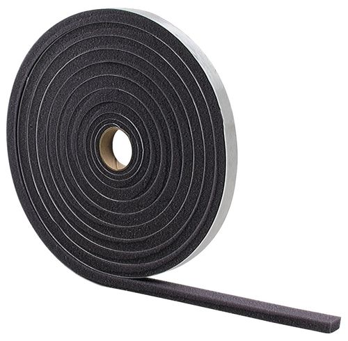 M-D 02097 Foam Tape, 1/2 in W, 17 ft L, 3/8 in Thick, Gray