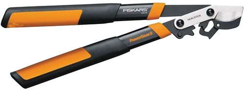 FISKARS 394751-1002 Power Gear Lopper, 1-1/2 in Cutting Capacity, Bypass Blade, Steel Handle
