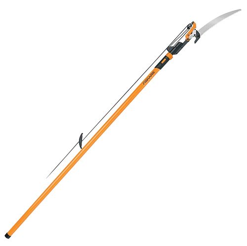 FISKARS 393981-1001 Pole Saw and Pruner, 1-1/8 in Dia Cutting Capacity, 7 to 14 ft L Extension