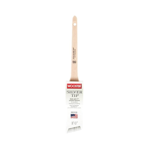 WOOSTER 5224-1-1/2 Paint Brush, 1-1/2 in W, 2-3/16 in L Bristle, Polyester Bristle, Sash Handle