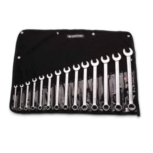 WRIGHT 714 Combination Wrench Set, 14-Piece, Steel, Chrome