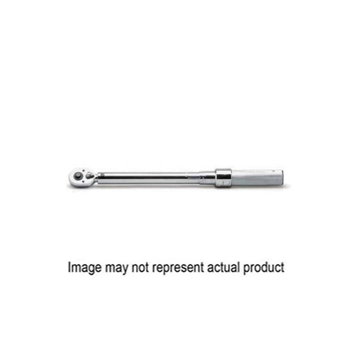 WRIGHT 3477 Torque Wrench, 3/8 in Head, 15-1/2 in L, Steel, Chrome