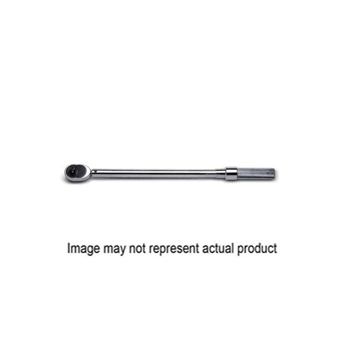 WRIGHT 4478 Torque Wrench, 1/2 in Head, 24.4 in L, Steel, Chrome