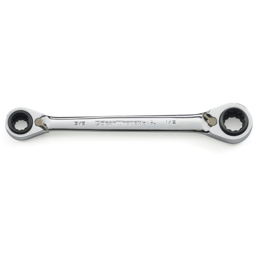 GearWrench QUADBOX Series 85201 Reversible Ratcheting Wrench, SAE, 12-Point