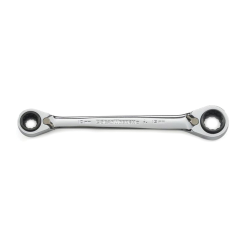 GearWrench QUADBOX Series 85211 Reversible Ratcheting Wrench, Metric, 12-Point