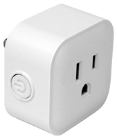 Powerzone ORRCWFII11 Wi-Fi Controlled Outlet, 1 -Pole, 15 A, 125 V, Grounded Socket, Wi-Fi, White