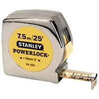Stanley 33-428 8m/26-Foot PowerLock Measuring Tape w/ cm Graduation