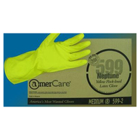LG  18mil YEL LINED LATEX GLOVES