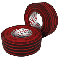 FR POLY TAPE RED/BLK 2"x60YD