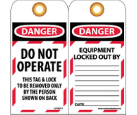 TAG LOCKOUT DO NOT OPERATE