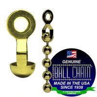 BALL CHAIN RING CPLG 10-AD BRASS