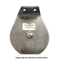 Block Division 02058 Pulley Block, 3/16 in Rope, 600 lb Working Load, 2 in Dia x 7/16 in W Sheave, C