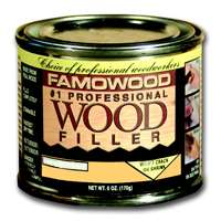 FAMOWOOD 36141100 Wood Filler, Paste, Alder, 6 oz Can