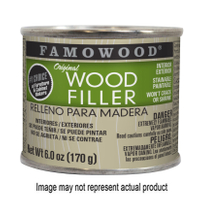FAMOWOOD 36141152 Wood Filler, Paste, White Glaze, 6 oz