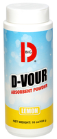 BIG D D-Vour 016600 Absorbent Powder, 16 oz, Lemon