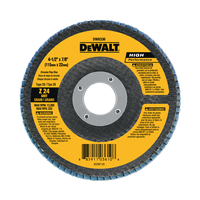 DeWALT HP DW8327 Flap Disc, 7 in Dia, 5/8-11 Arbor, Coated, 40 Grit, Coarse, Zirconia Abrasive