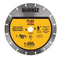 DeWALT FLEXVOLT DWAFV8901 Cutting Wheel, 9 in Dia, 7/8 in Arbor, Segmented Rim