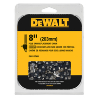 DeWALT DWO1DT608 Pole Saw Chain, Low-Vibration Chain, 8 in L Bar, 3/8 in TPI/Pitch, 34-Link