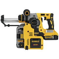 DEWALT DCH273P2DHO 20V Max XR 1 in L-Shape SDS Plus Rotary Hammer with On Board Dust Extractor