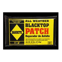  SAKRETE 60200240 All-Weather Blacktop Patch, Granular, Black, Petroleum, 60 lb Bag
