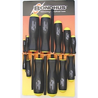 Bondhus 10637 Set of 13 Balldriver Screwdrivers, ProGuard Finish, sizes .050-3/8-Inch